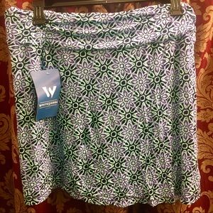 NWT White Sierra Blue XL Mini Skirt